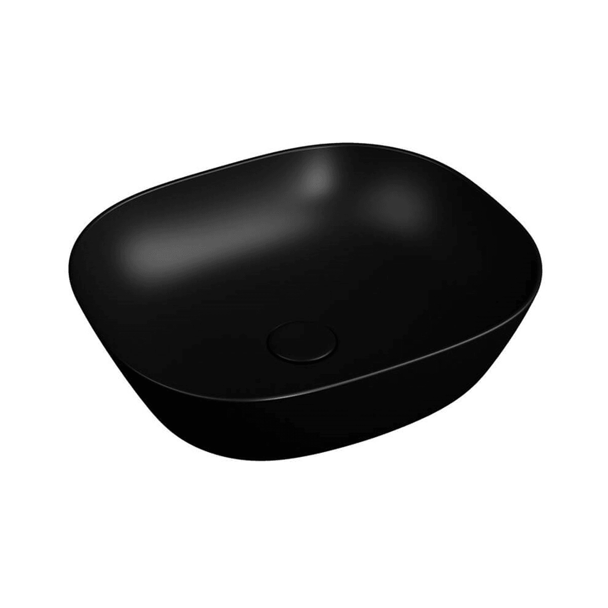 Vitra Plural Kare Çanak Lavabo Mat Siyah 45Cm