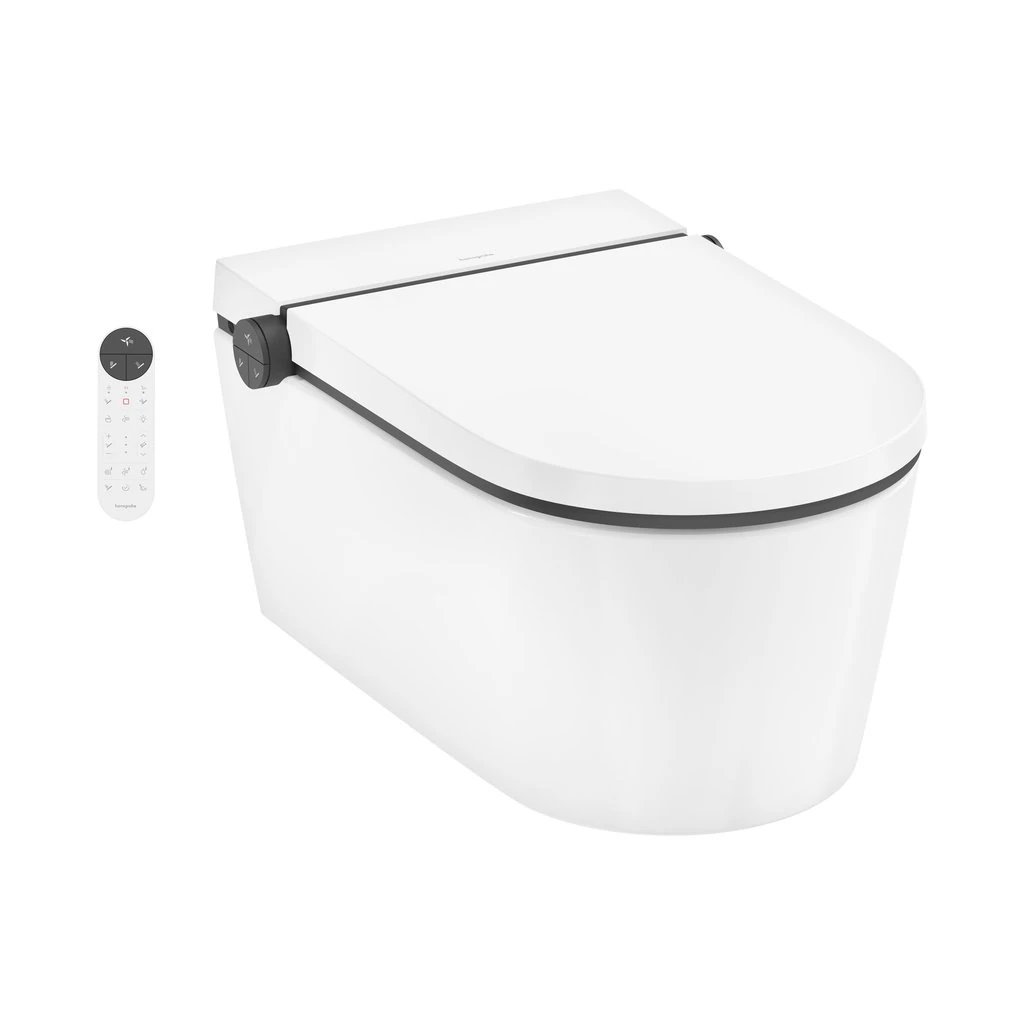 Hansgrohe LavaPura Element S AquaHelix Beyaz Akıllı Asma Klozet Seti