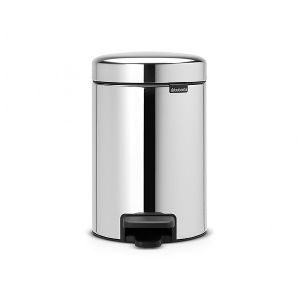 Brabantia Pedallı Çöp Kovası 3 Lt, Parlak, Paslanmaz Çelik