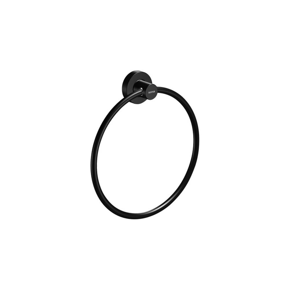 Sonia Tecno Havluluk Yuvarlak 21Cm Mat Siyah