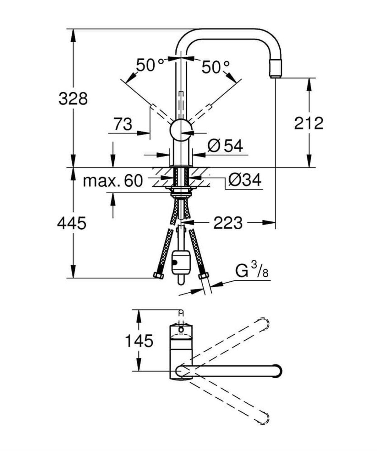 Grohe Minta Eviye Bataryası