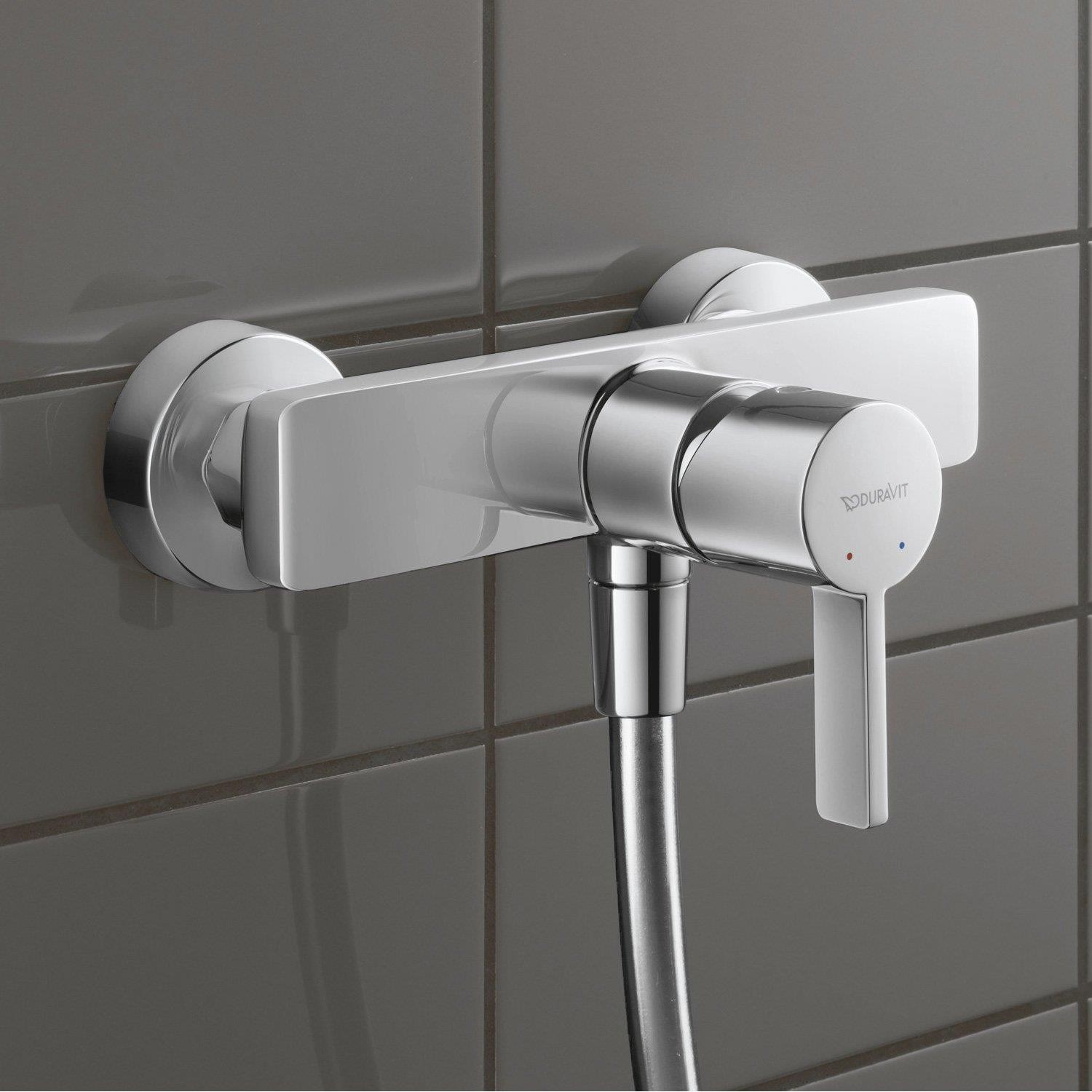 Duravit D-Neo Sıva Üstü Duş Bataryası İki Çıkışlı Parlak Krom