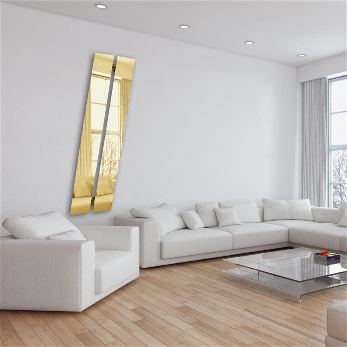 Dominica İnce Radyatör 533X1150 Altın