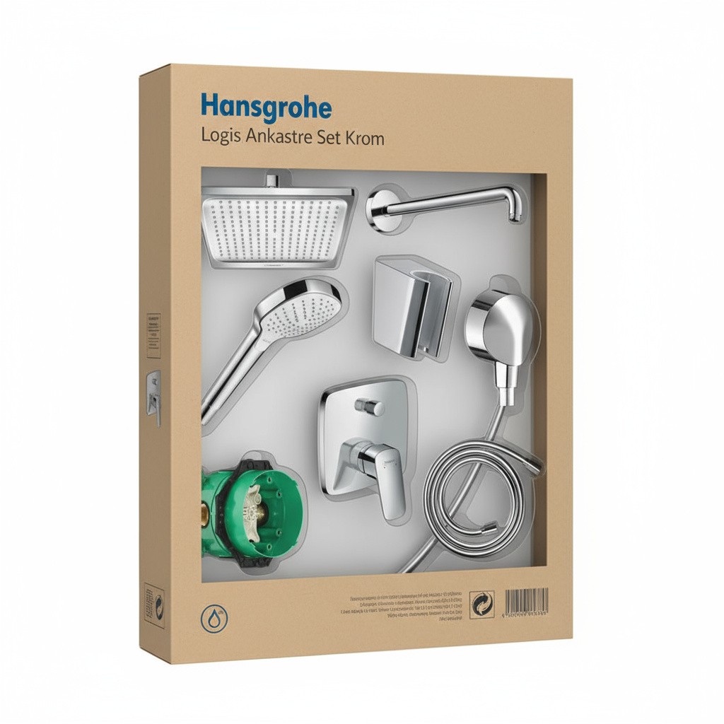 Hansgrohe Logis Ankastre Set Krom