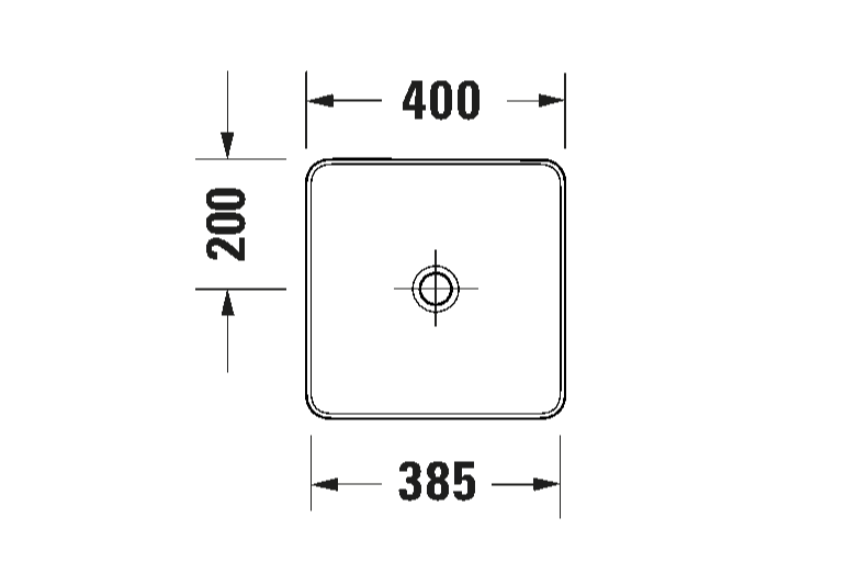 Duravit Sivida Çanak Lavabo 40Cm Beyaz