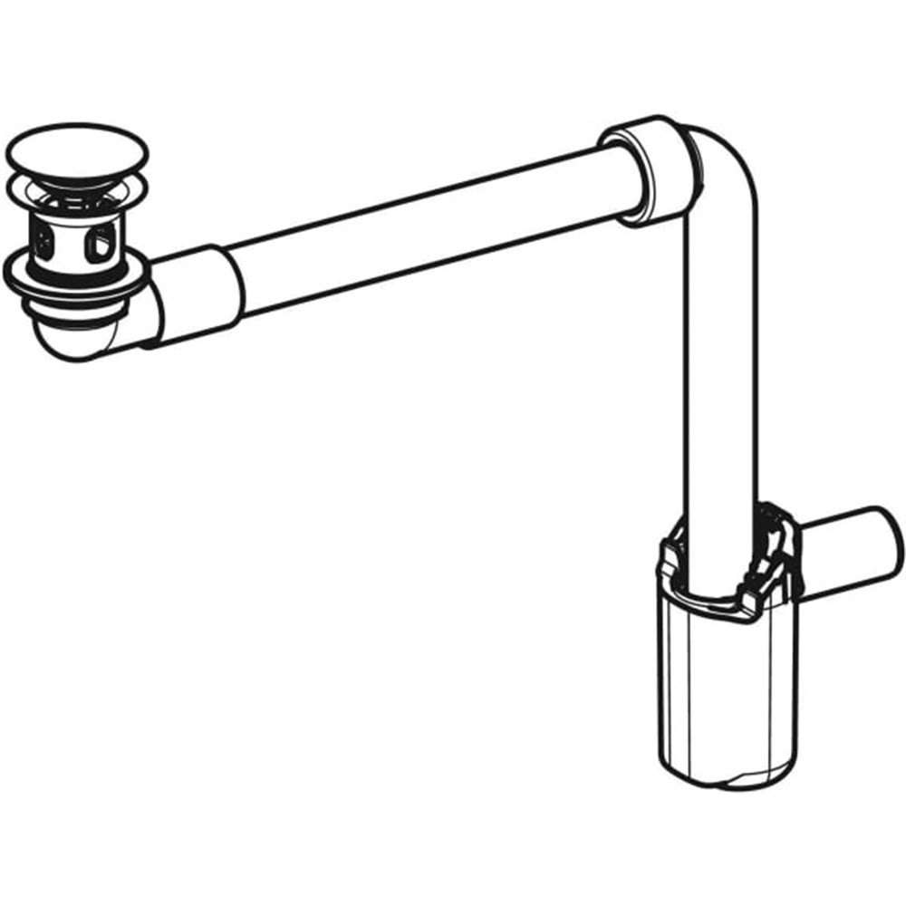 Geberit Yer Tasarruflu Lav Sifonu , Basmalı