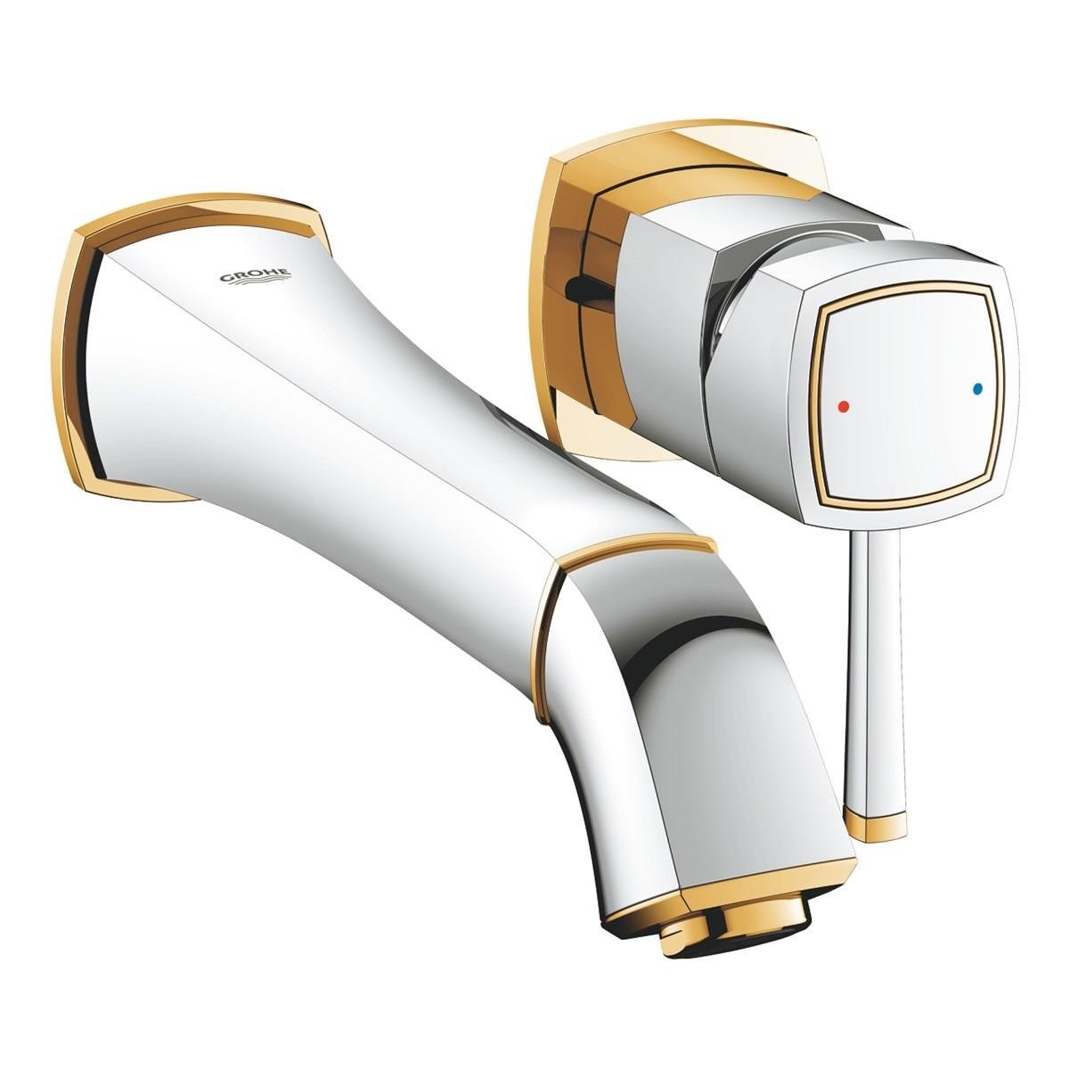 Grohe Grandera 2 Delikli Lavabo Bataryası M Krom,Altin