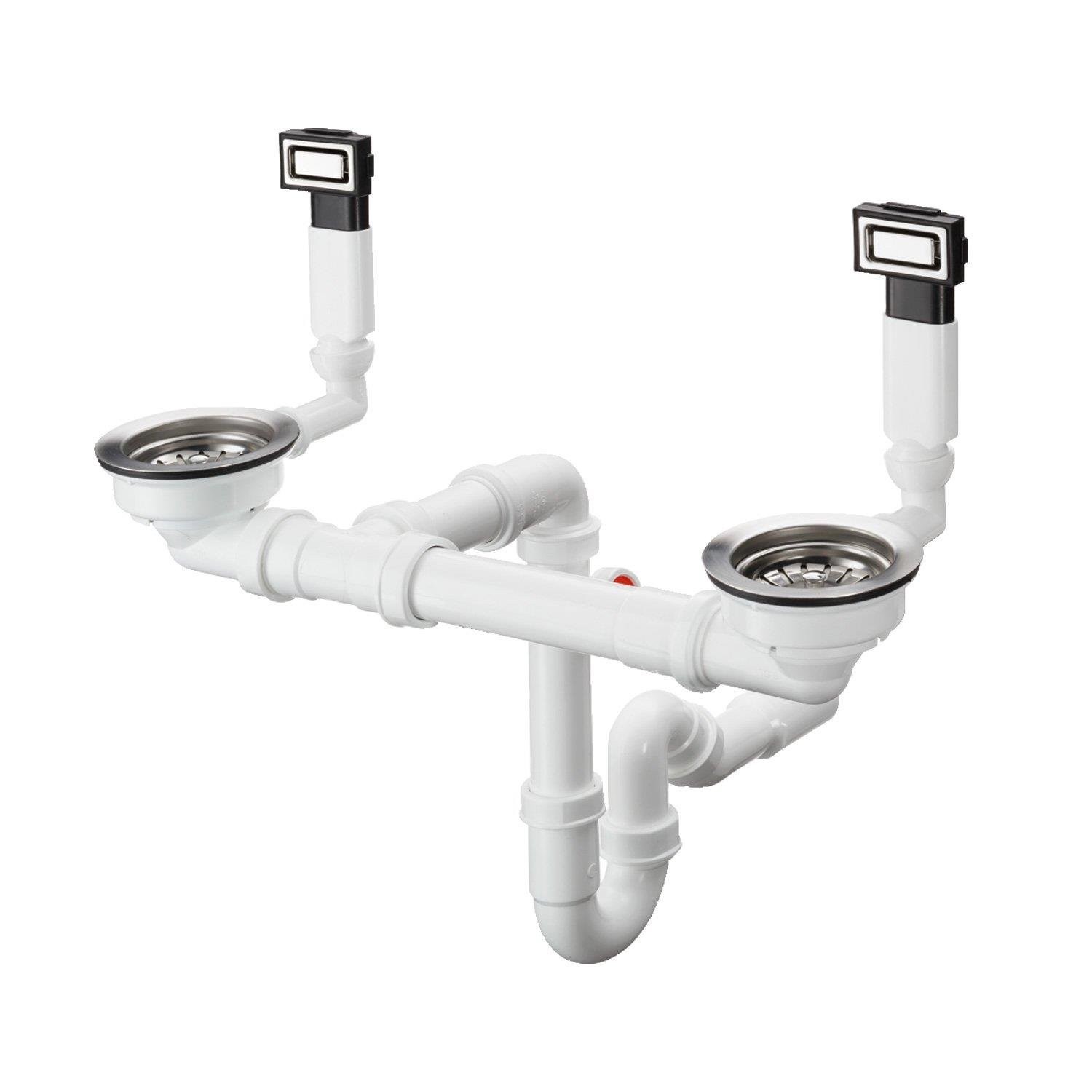 Hansgrohe D15-10 Manuel Gider Ve Taşma Seti Çift Hazneli Eviyeler İçin
