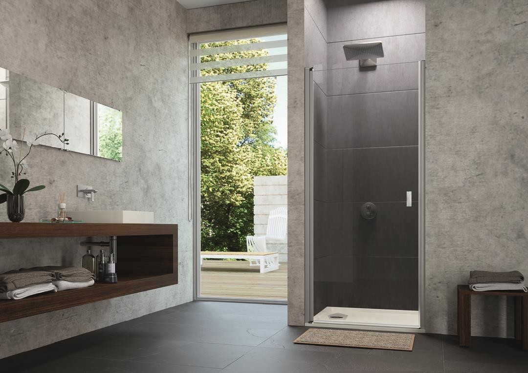 Hüppe Design Pure Ak C Solo T İki Duvar Arası Açılır Kapı
