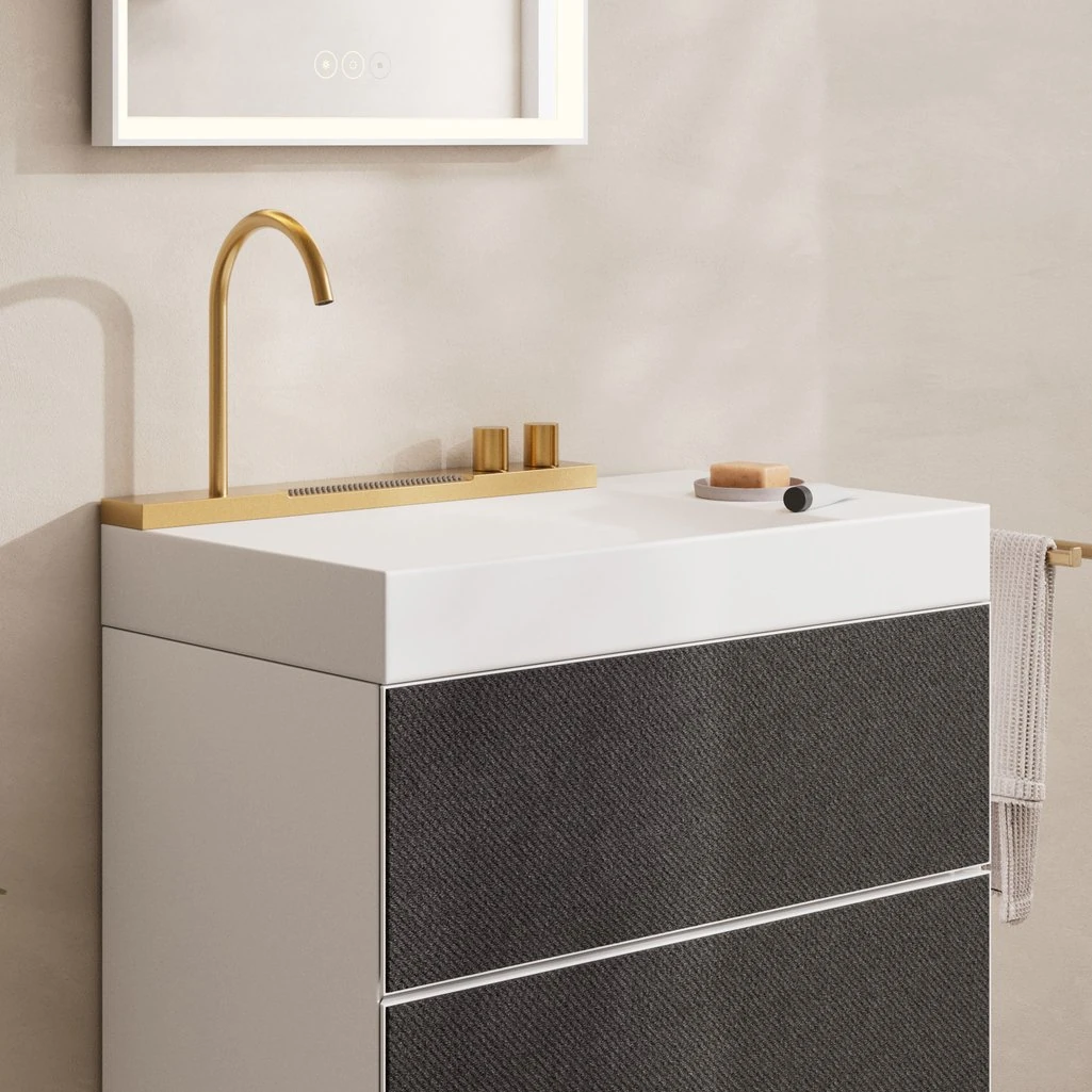 Hansgrohe Avalegra AquaUnit 78x48 cm Lavabo Bataryalı Mat Bronz