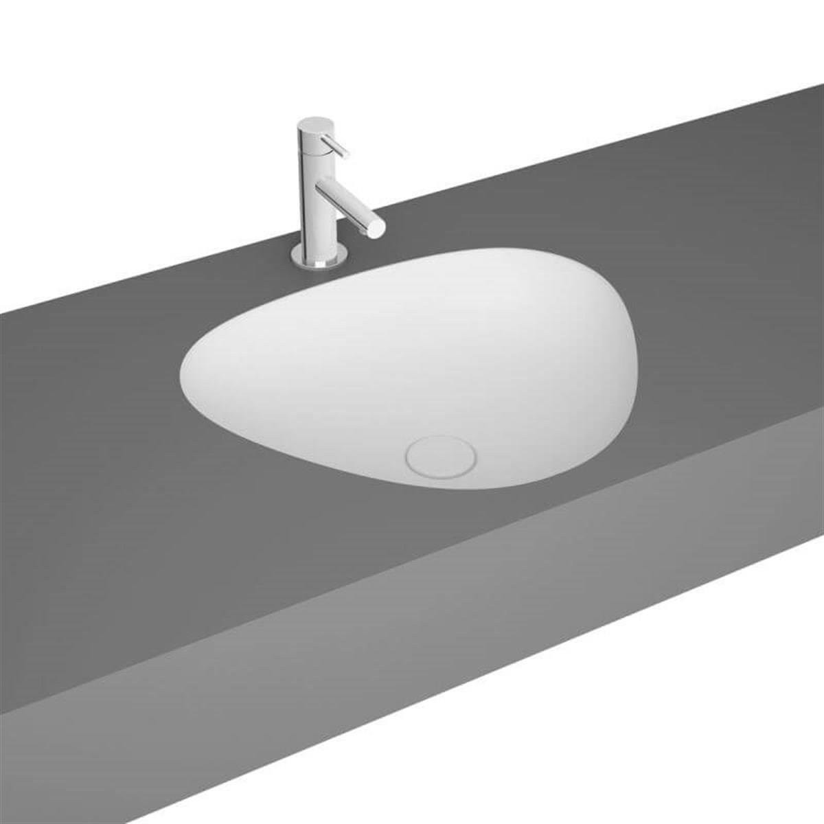 Vitra Plural Üçgen Tezgahaltı Lavabo Mat Beyaz 47Cm