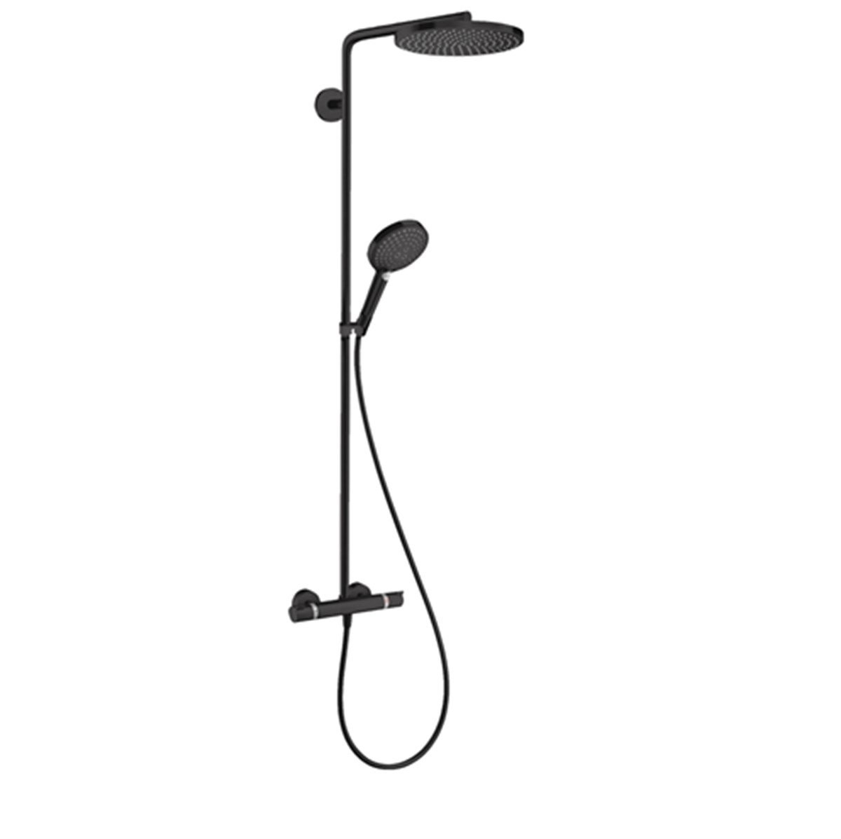 Hansgrohe Raindance Select S 240 Mat Siyah Duş Kolonu