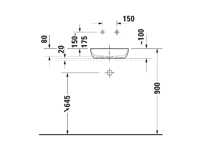 Duravit Sivida Çanak Lavabo 40Cm Beyaz
