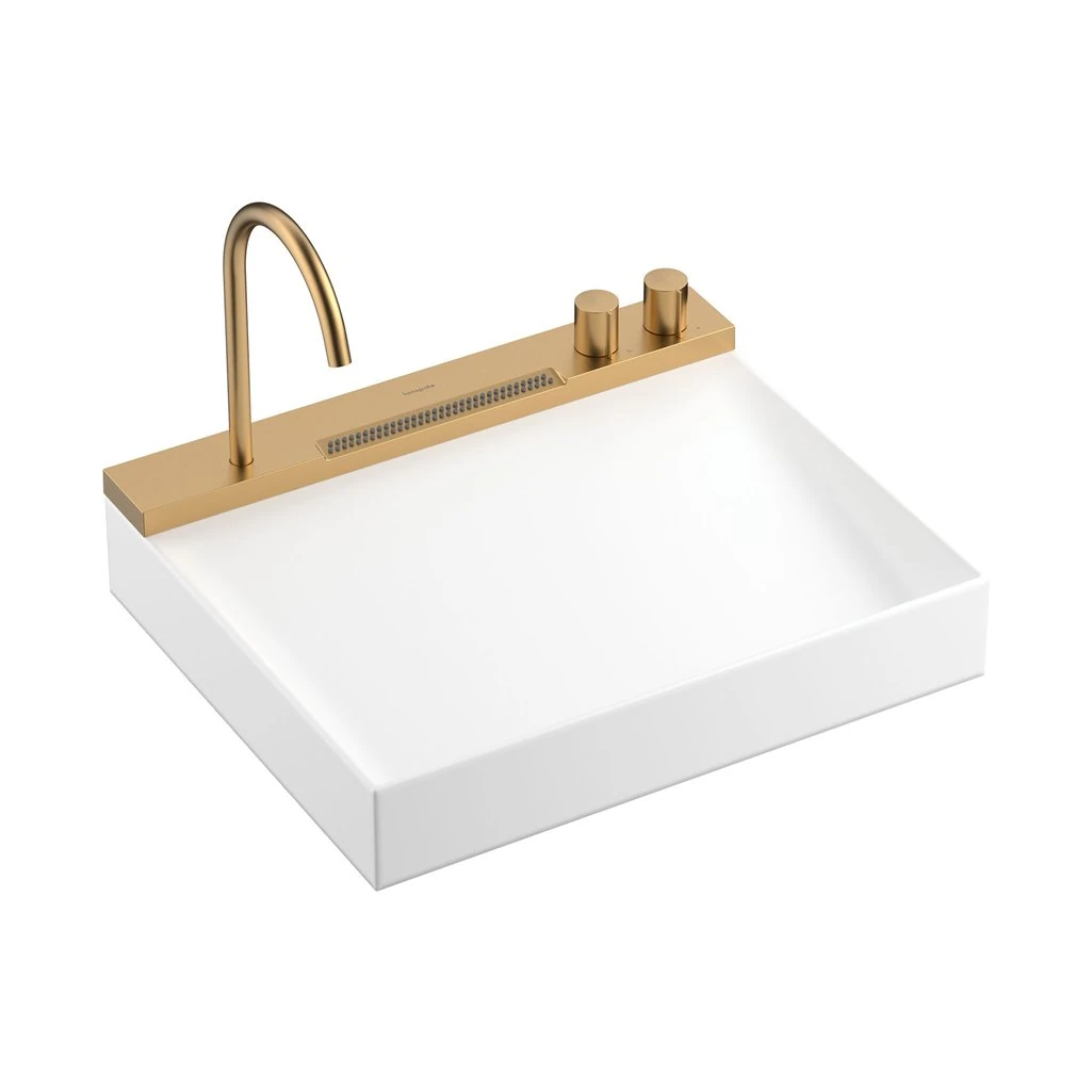 Hansgrohe Avalegra AquaUnit 58x48 cm Lavabo Bataryalı Mat Bronz