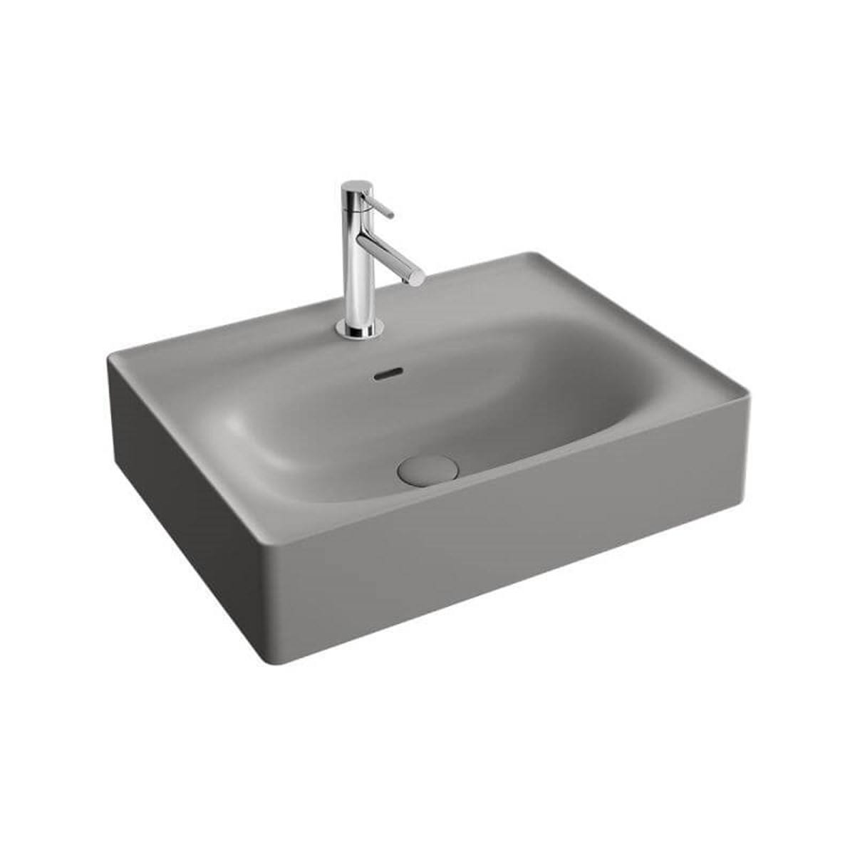 Vitra Equal Lavabo Mat Taş Gri 60Cm