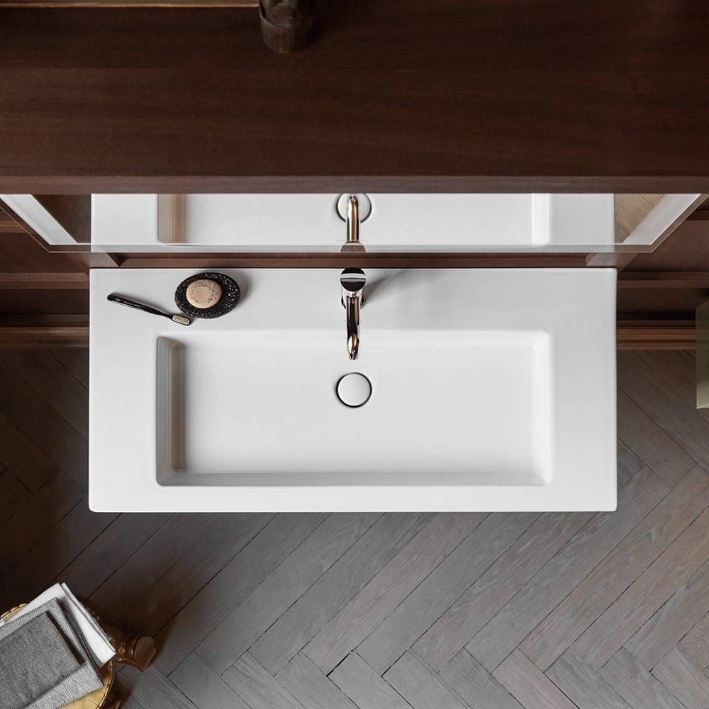 Duravit White Tulip Etajerli Lavabo 105 Cm Parlak Beyaz