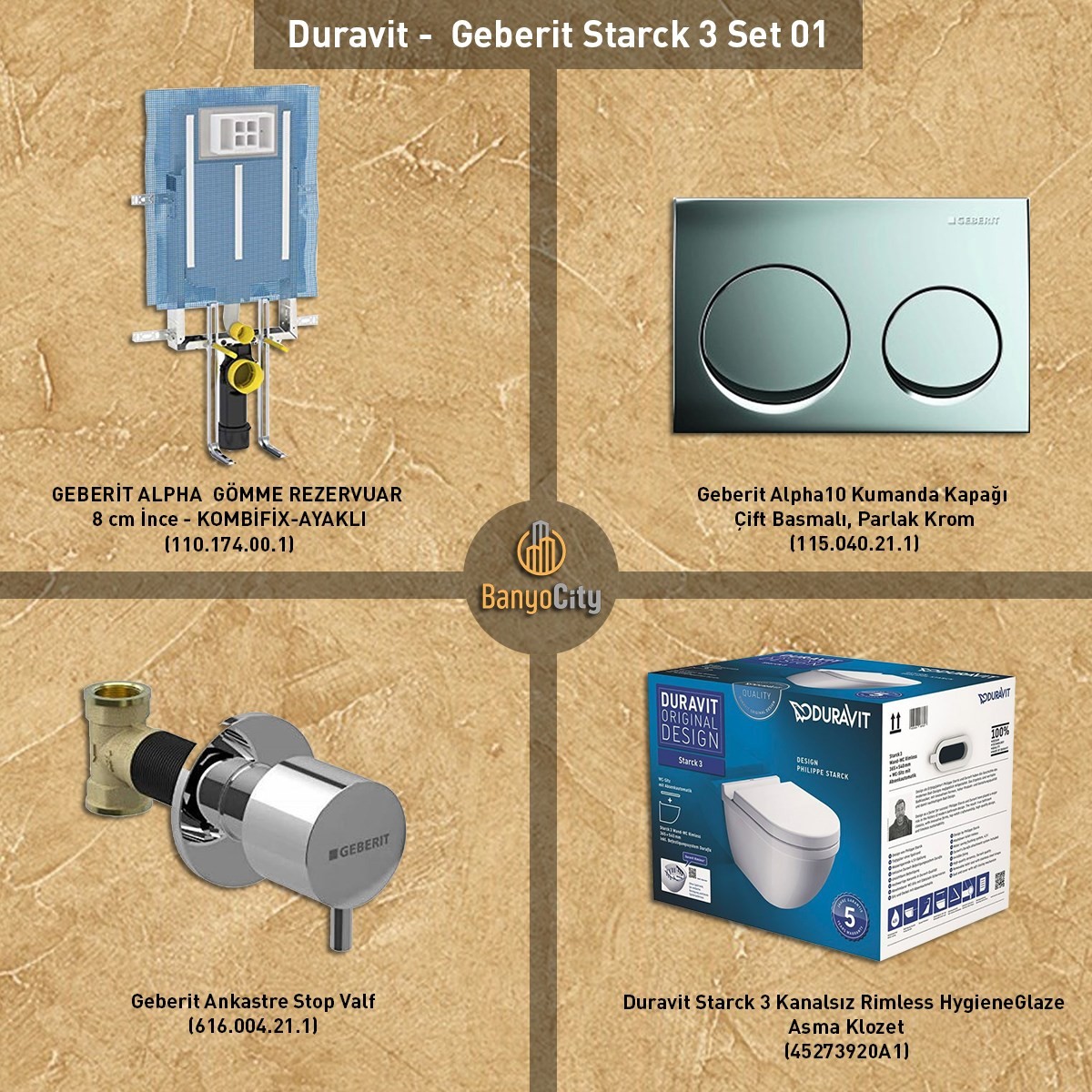 Duravit - Geberit Starck 3 Set 01