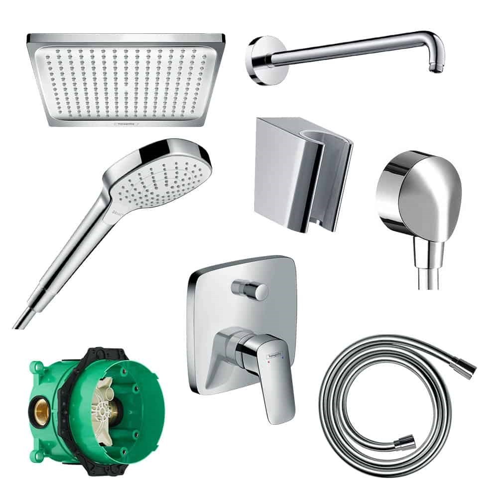 Hansgrohe Logis Ankastre Set Krom