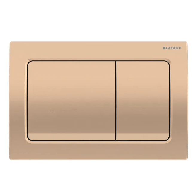 Geberit Alpha30 Kumanda Kapağı Çift Basmalı, Bronz