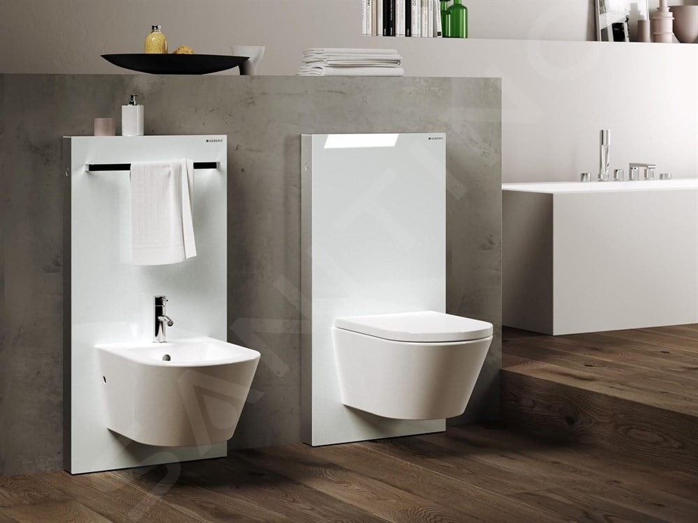 Geberit Monolith Plus Rezervuar Asma Klozet İçin,101 Cm Beyaz