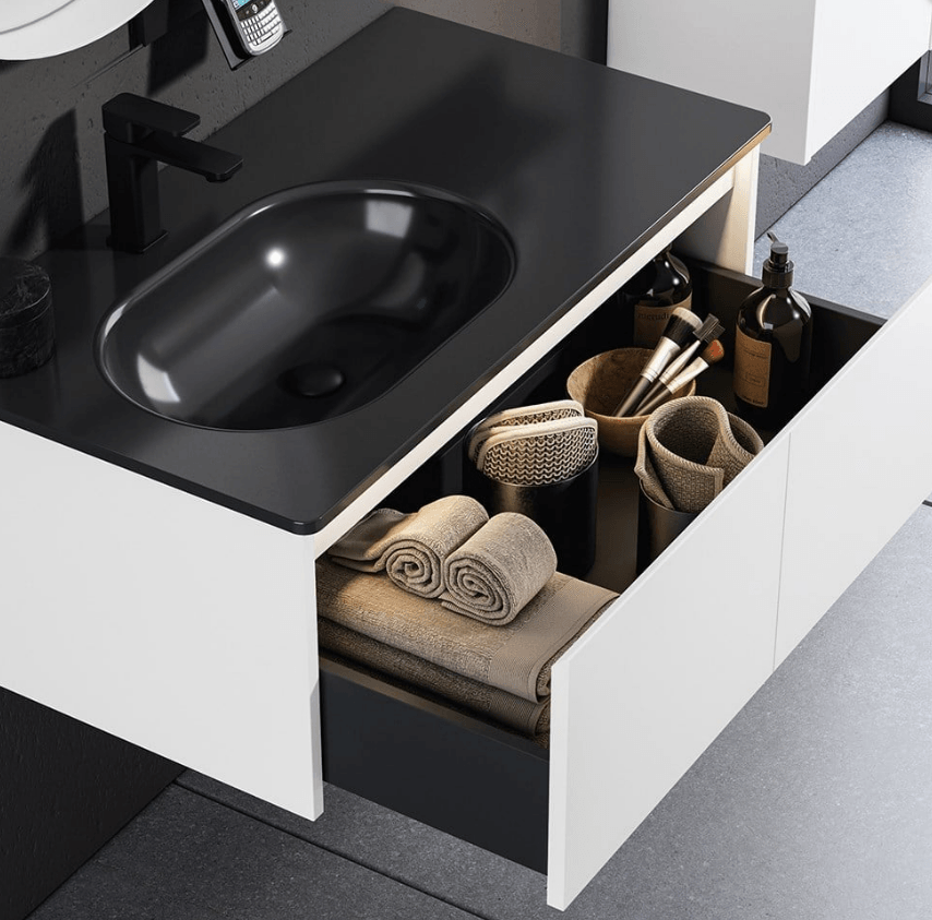 Orka Lisbon Banyo Dolabı Takımı 90 Cm Mat Kaşmir