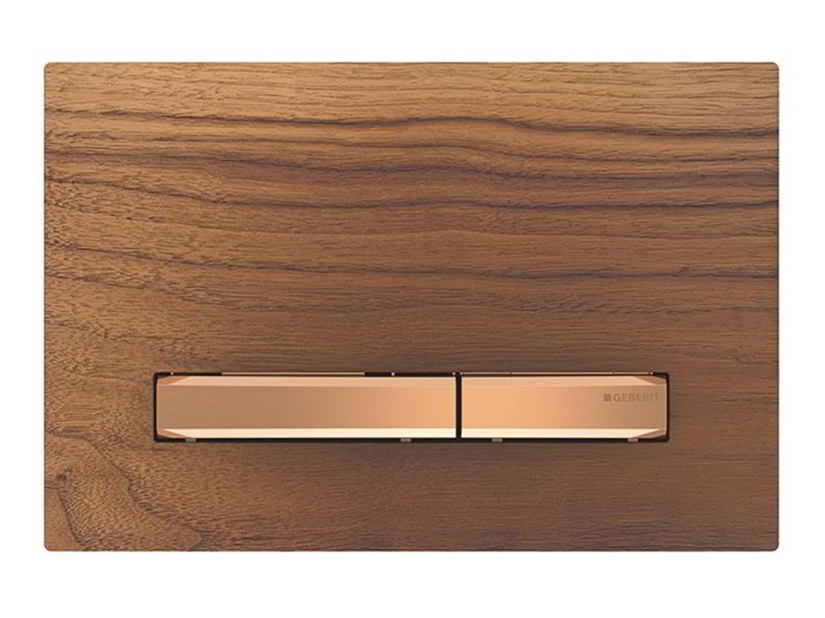 Geberit Sigma50 Kumanda Kapağı,Çift Basmalı,Ahşap