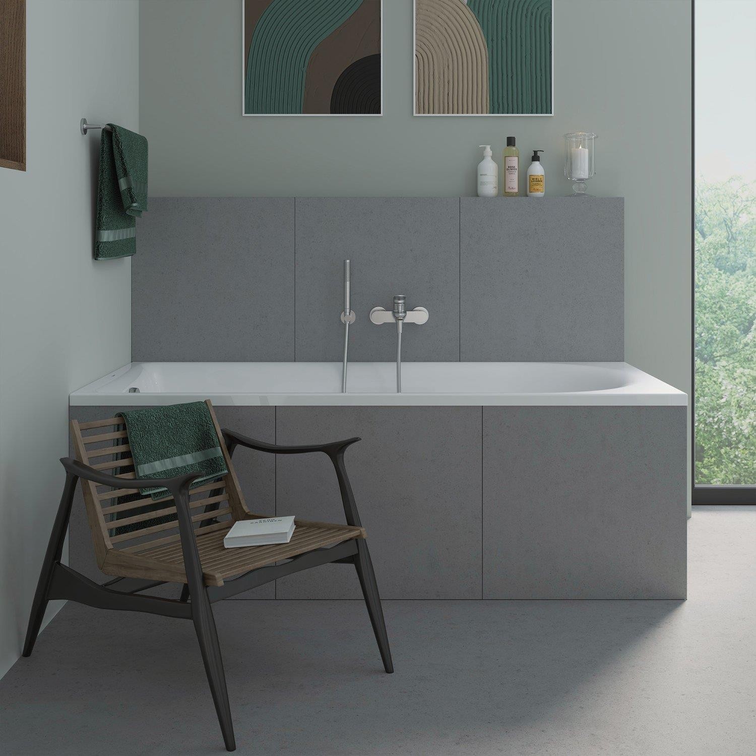 Duravit Stick Yuvarlak El Duşu Fırçalanmış Çelik