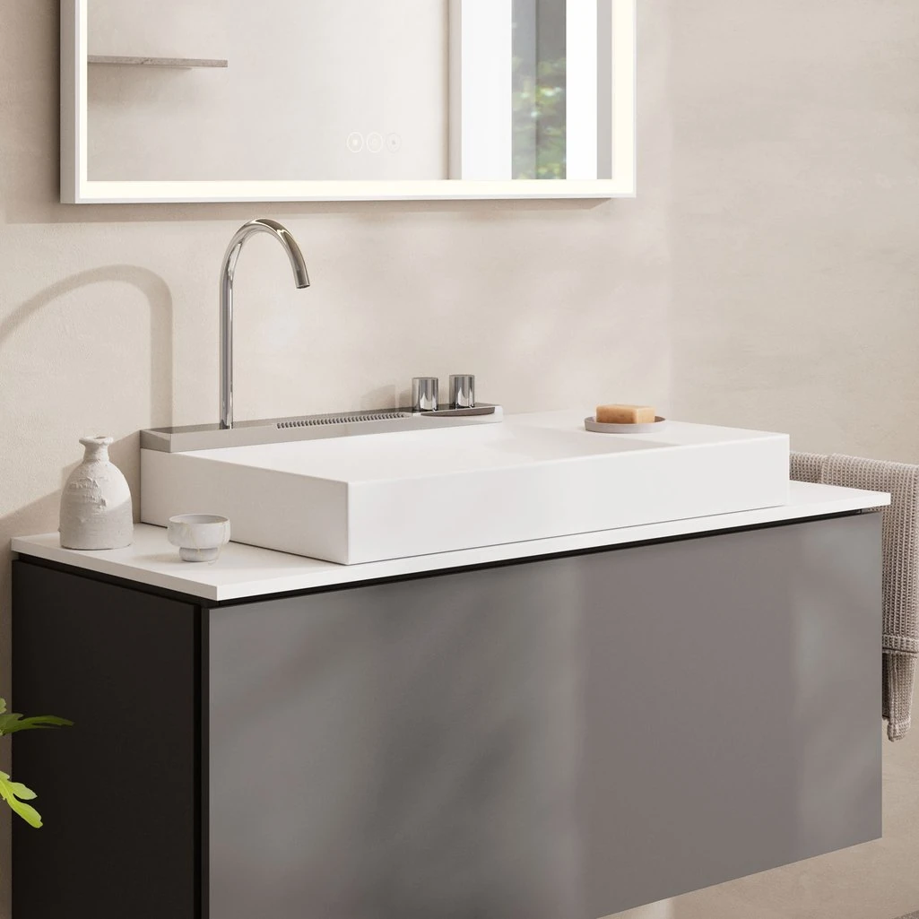 Hansgrohe Avalegra AquaUnit 78x48 cm Lavabo Bataryalı Beyaz