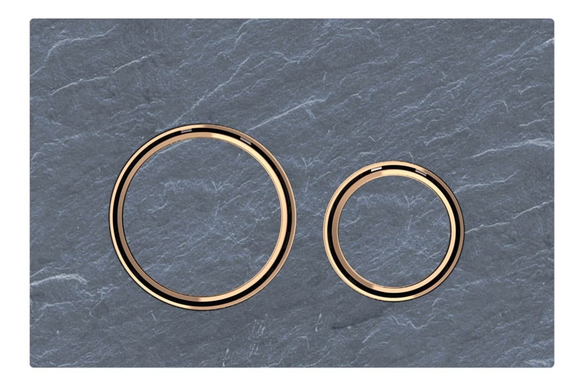 Geberit Sigma21 Kumanda Kapağı, Çift Basmalı,Arduvaz Bronz