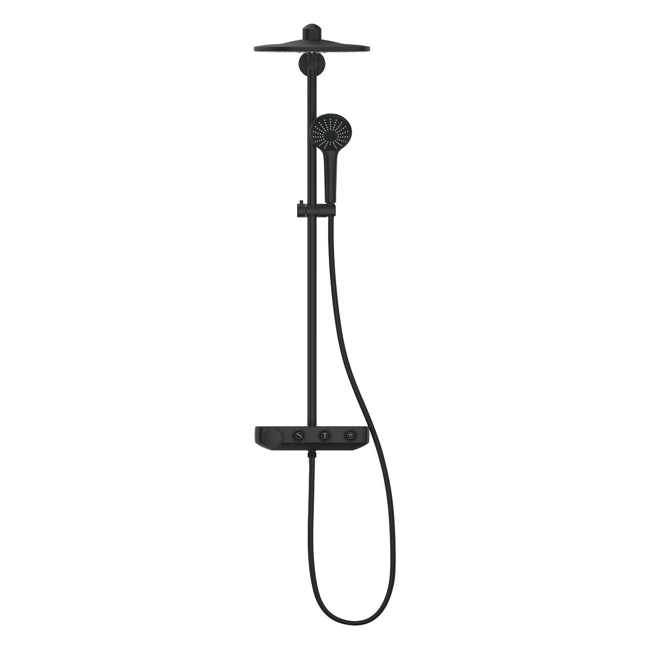 Grohe Euphoria Smartcontrol 310 Duo Duş Sistemi, Duvara Monte, Termostatik Bataryalı Duş Kolonu Hayalet Siyah