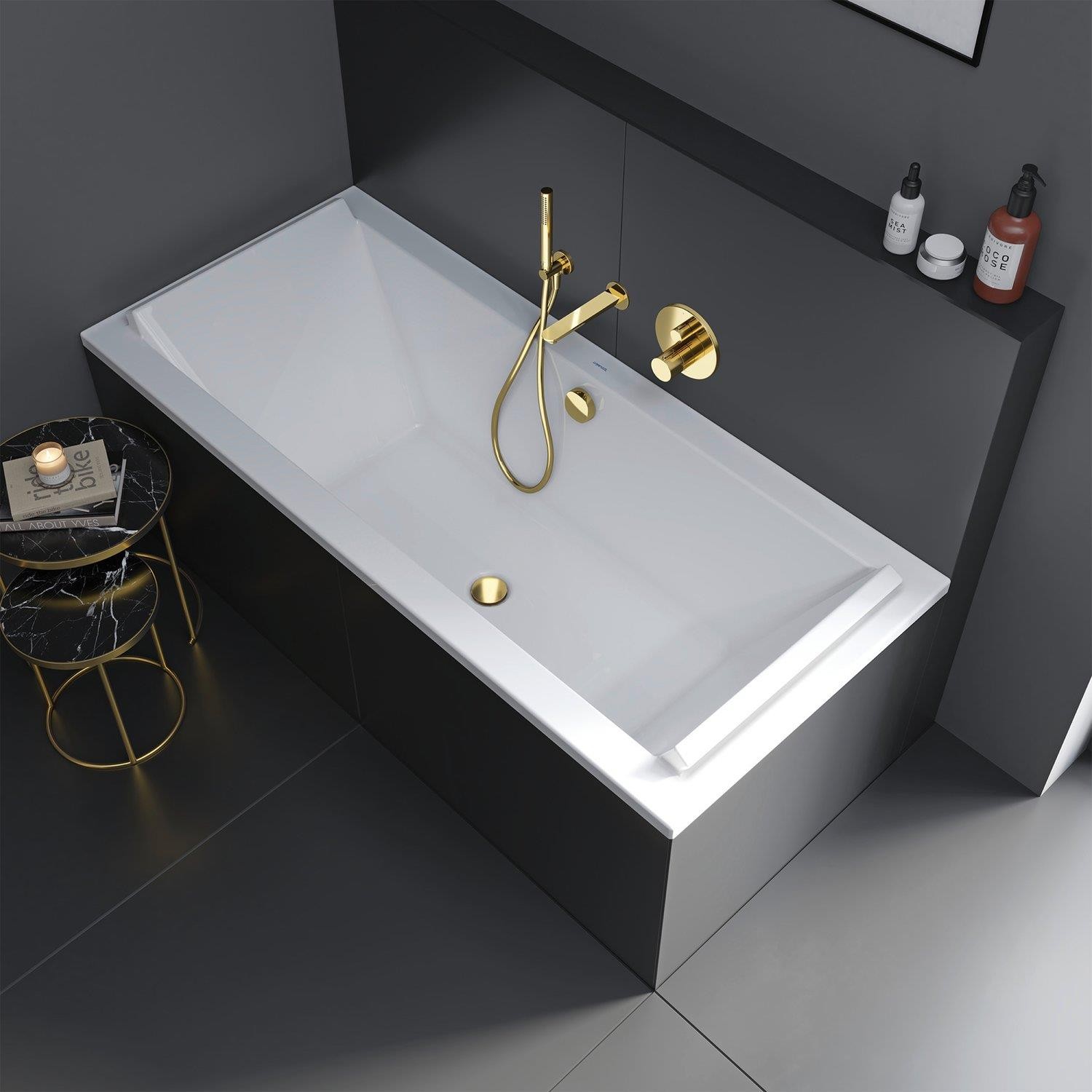 Duravit Stick Yuvarlak El Duşu Parlak Altın