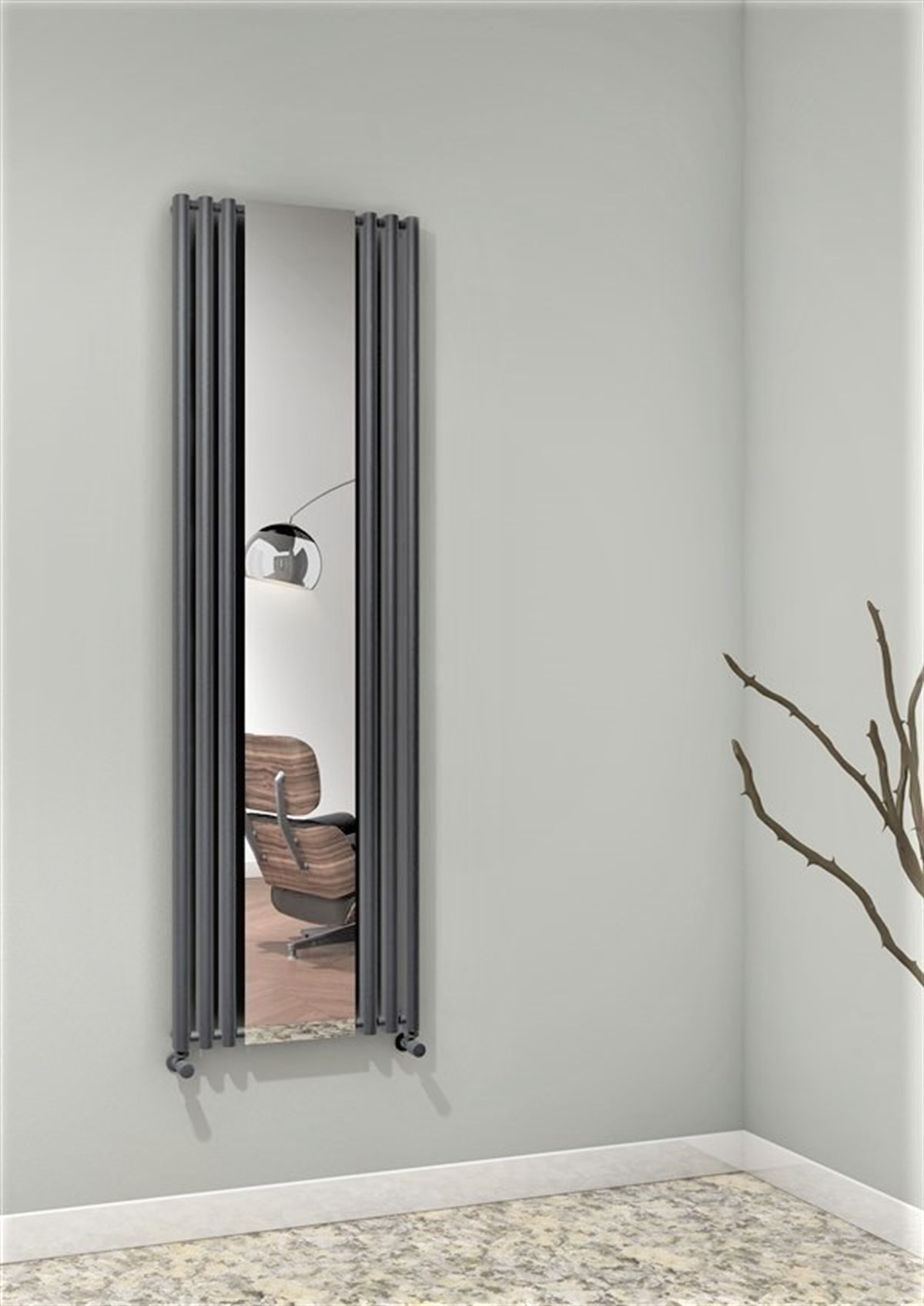 Bahama Dekoratif Radyatör 540X1760 Antrasit