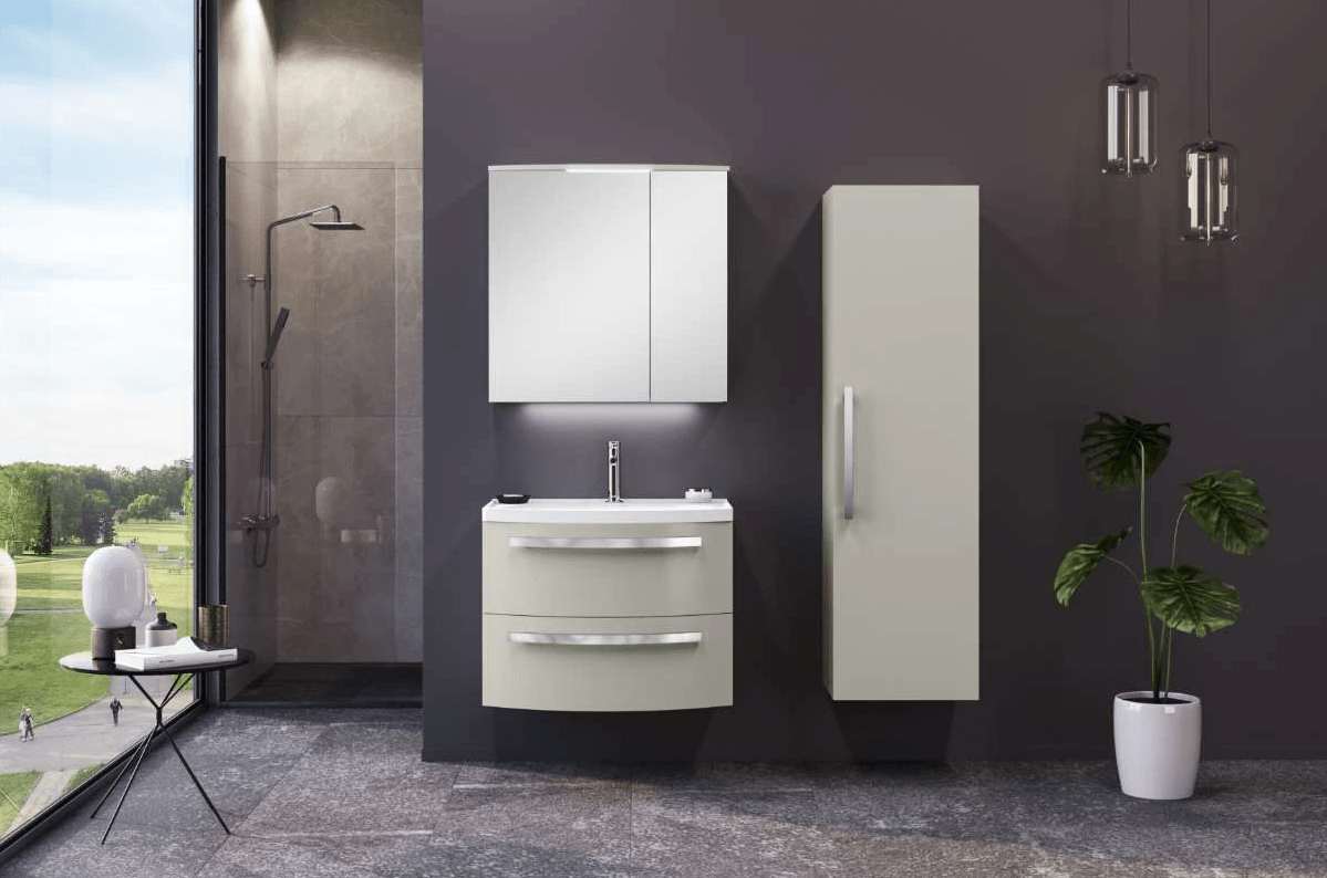 Orka Urla Banyo Dolabı Takımı 110 Cm Parlak Lake Kaşmir
