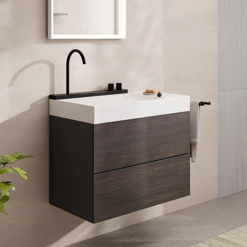 Hansgrohe Avalegra AquaUnit 78x48 cm Lavabo Bataryalı Mat Siyah