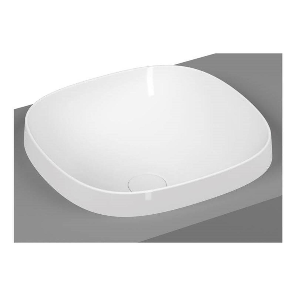 Vitra Frame Tezgahüstü Kare Lavabo Mat Beyaz 41Cm
