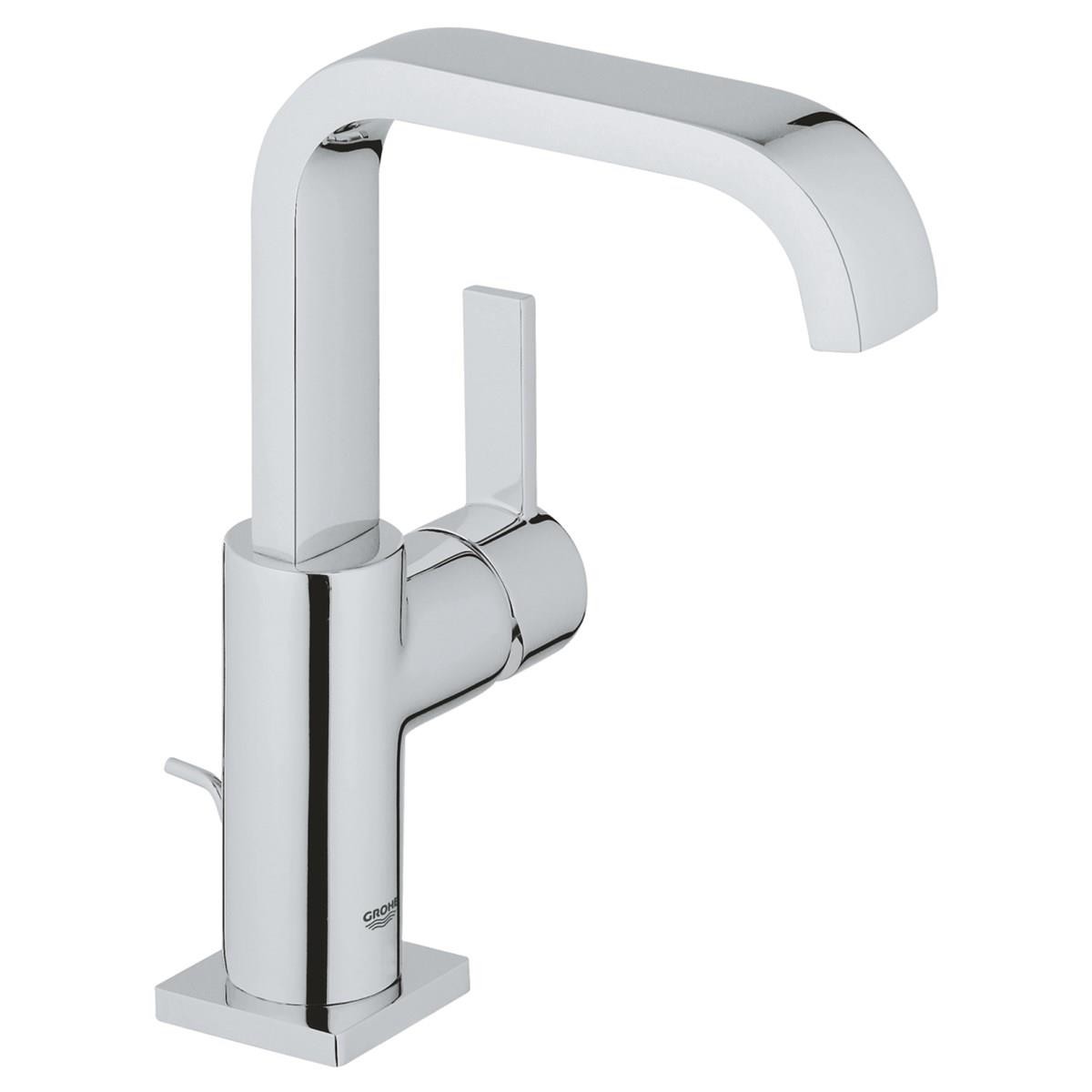 Grohe Allure Kuğu Lavavabo Bataryası L-Boyut, Sifon Kumandalı