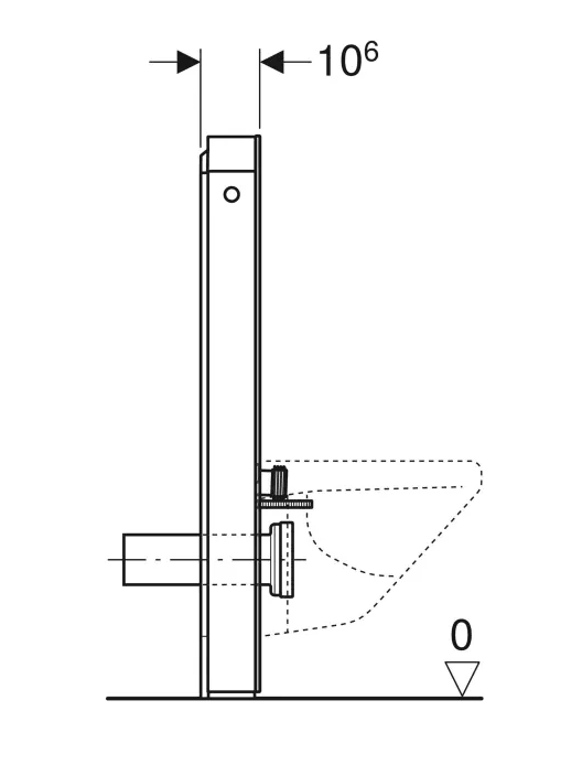 Geberit Monolith Plus Rezervuar Asma Klozet İçin,101 Cm Arduvaz