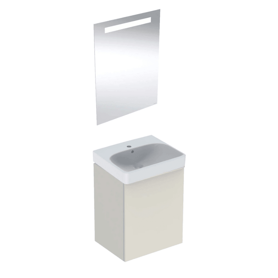 Geberit Smyle Banyo Dolabı Seti Tek Kapaklı Kum Grisi 50 Cm