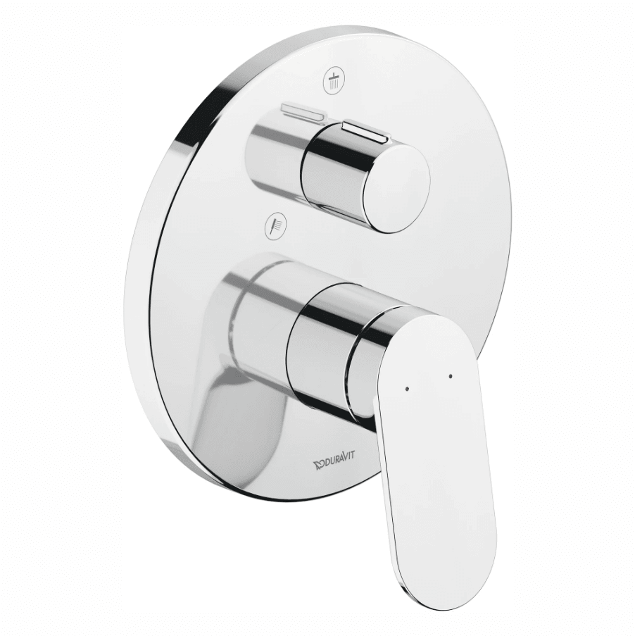 Duravit Wave Ankastre Duş Bataryası Çift Çıkışlı Parlak Krom