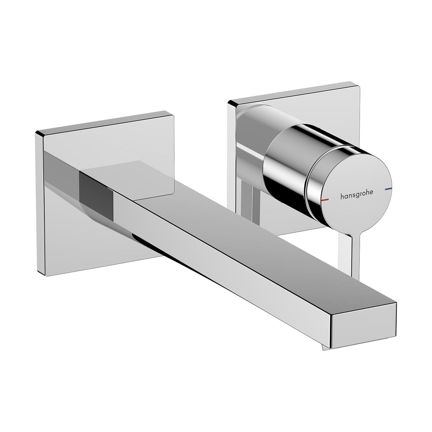 Hansgrohe Tecturis E Tek Kollu Lavabo Bataryası Ankastre Duvara Monte Ecosmart 22,5 Cm