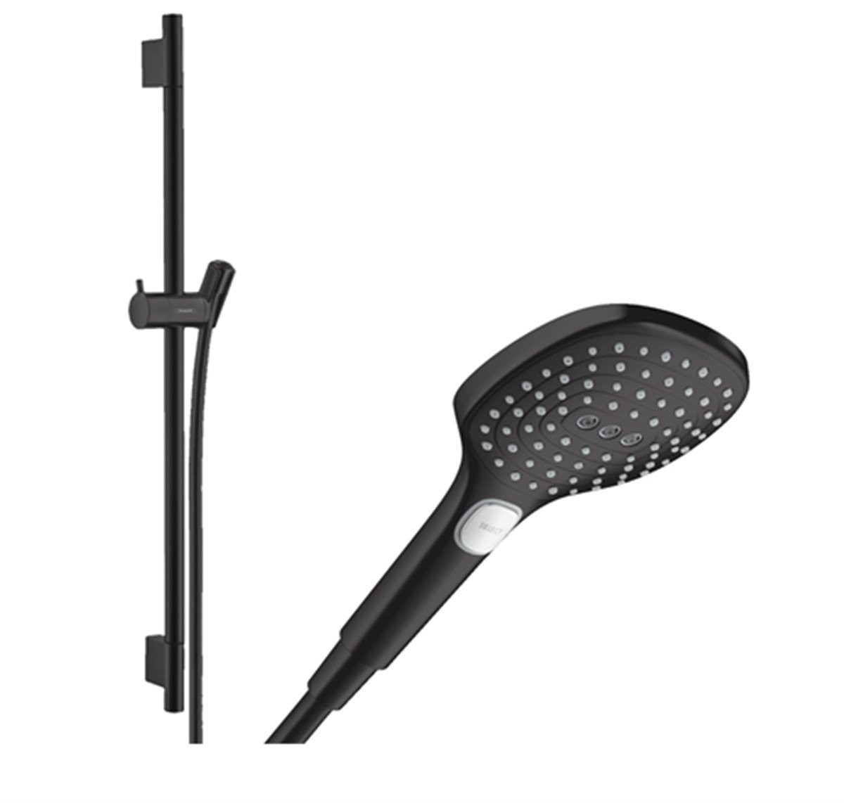 Hansgrohe Raindance Select E 120 Mat Siyah Sürgülü El Duşu