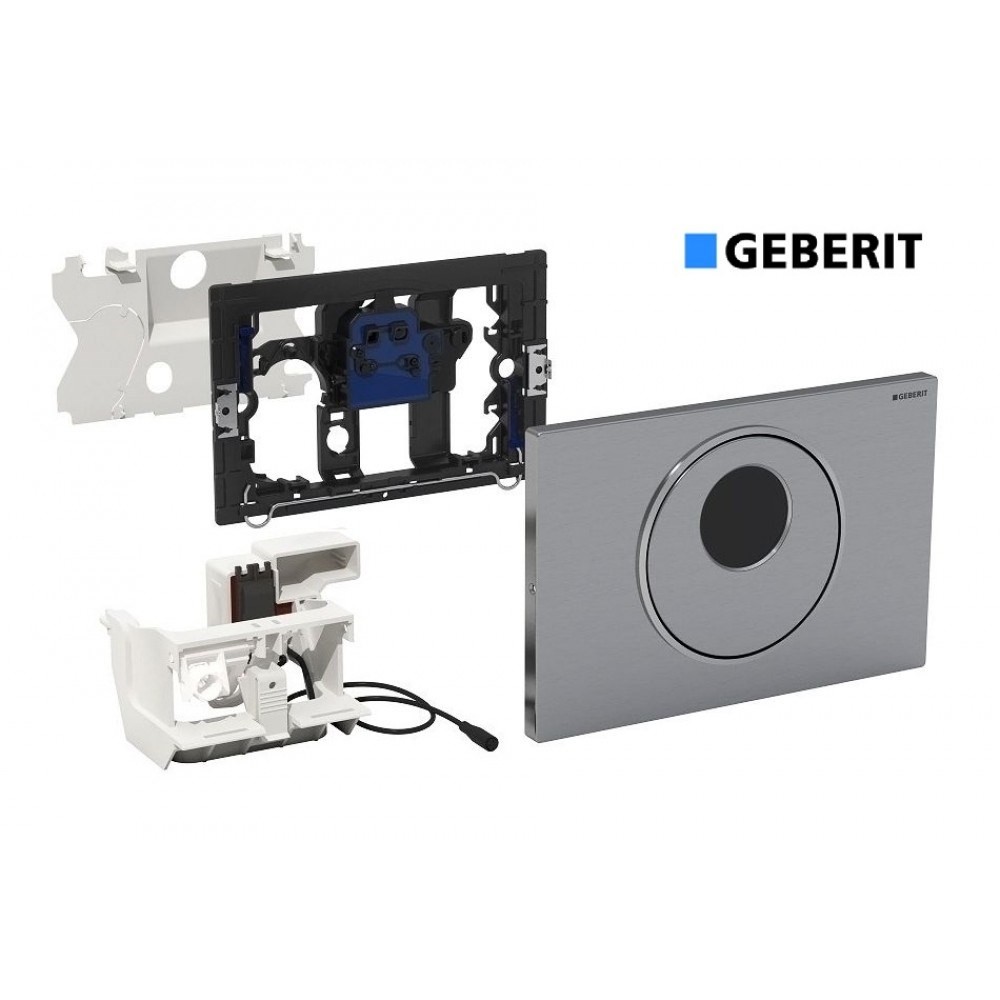 Geberit Sigma10 Fotoselli Kumanda Kapağı, Elektrikli, Paslanmaz Çelik