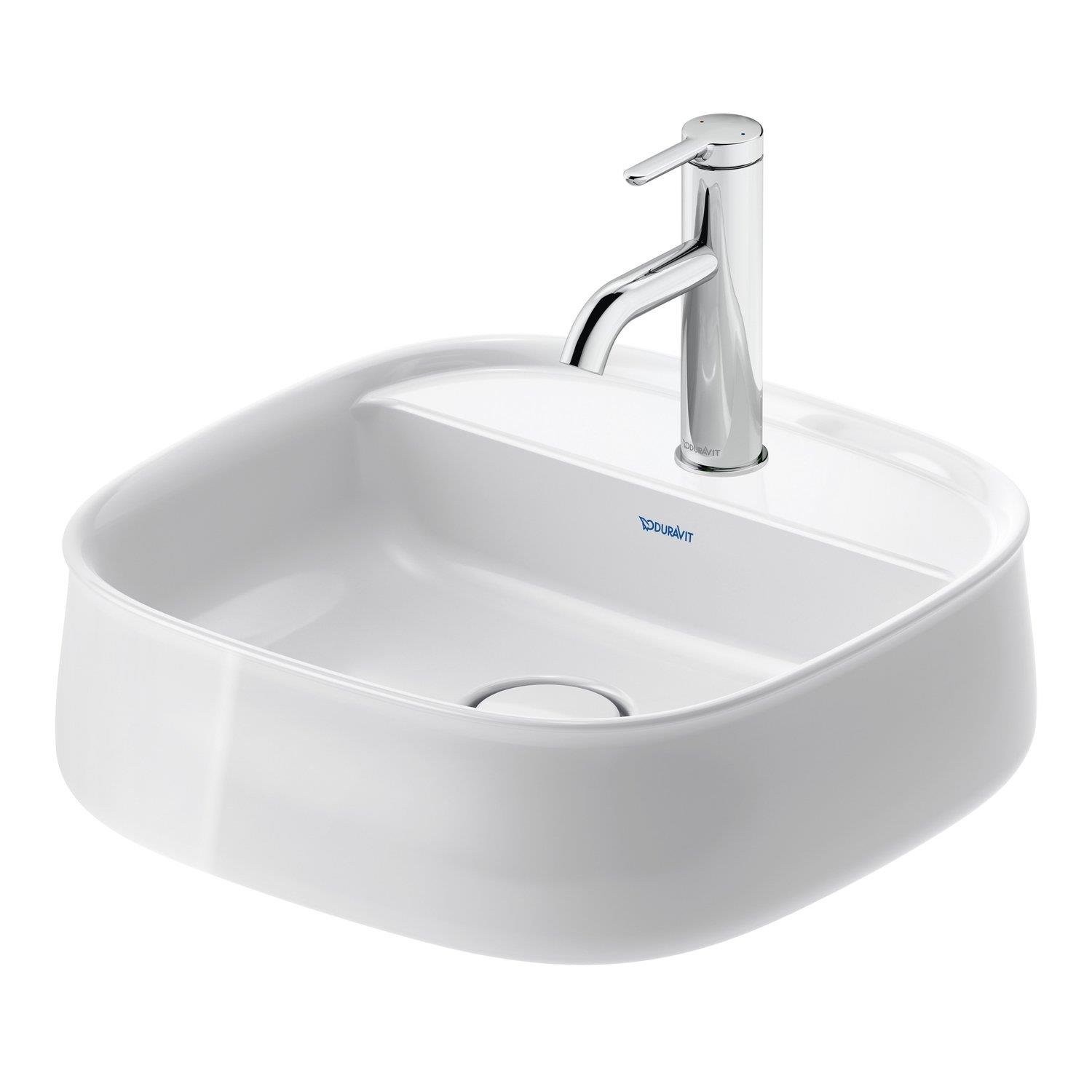 Duravit Zencha Çanak Lavabo 42 Cm Batarya Banklı Parlak Beyaz