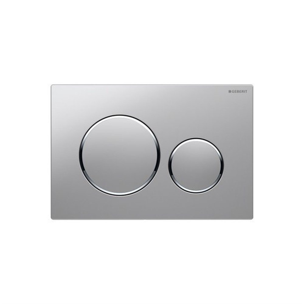 Geberit Sigma20 Kumanda Kapağı, Çift Basmalı, Paslanmaz Çelik