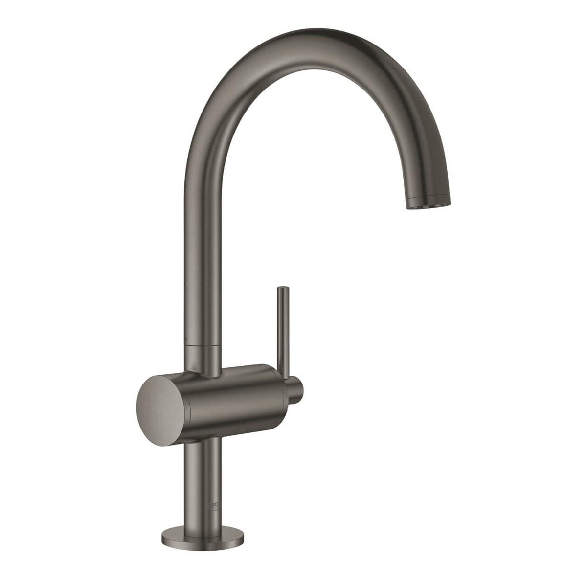 Grohe Atrio Yüksek Lavabo Bataryası Fırçalı Sert Grafit
