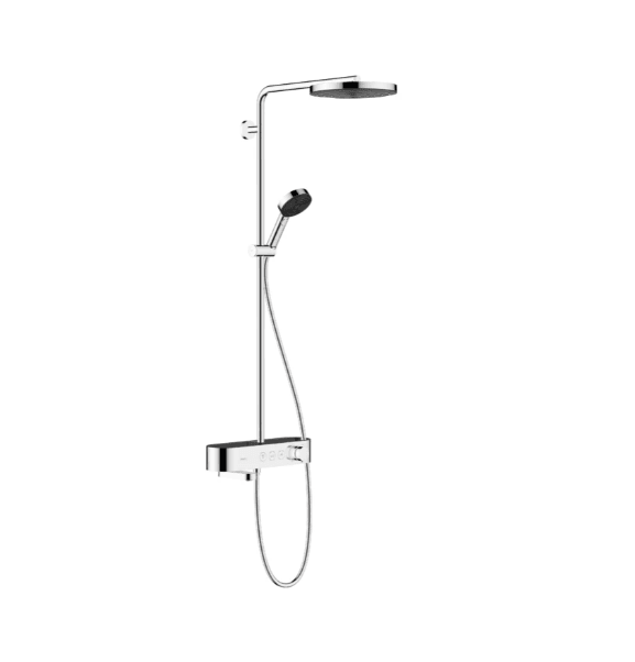 Hansgrohe Pulsify S Duş Kolonu 260 1Jet, Banyo Termostatı Showertablet 400 İle Krom