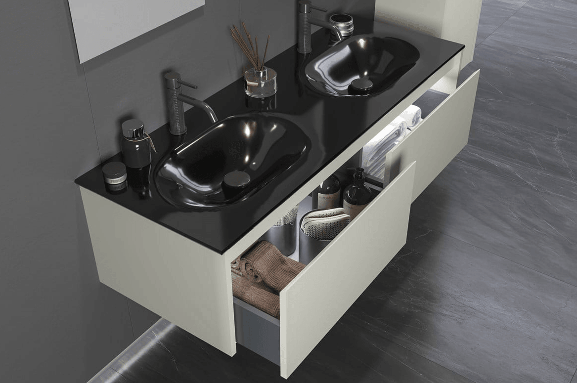 Orka Lisbon Banyo Dolabı Takımı 132 Cm Mat Kaşmir