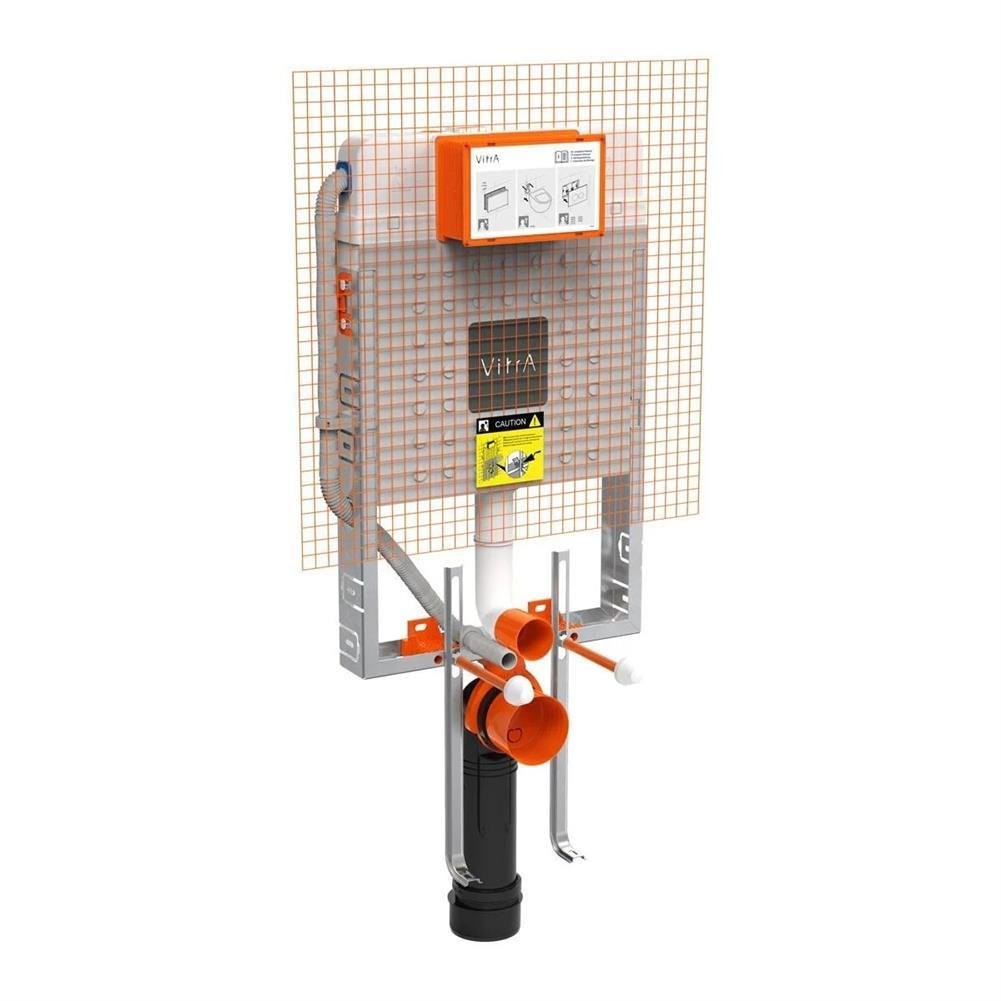 Vitra Gömme Rezervuar Metal Ayaklı Set İnce 3/6 Litre