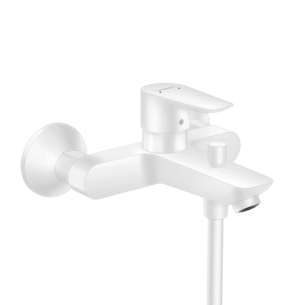 Hansgrohe Talis E Tek Kollu Banyo Bataryası Aplike Mat Beyaz