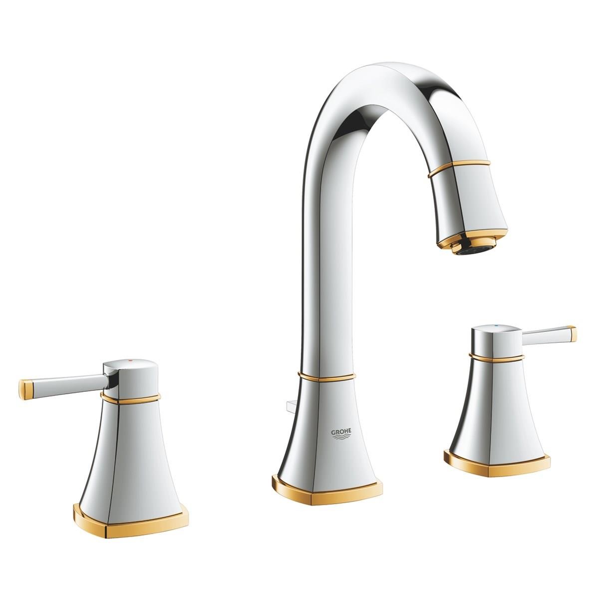 Grohe Grandera 3 Delikli Lavabo Bataryası M Krom,Altin